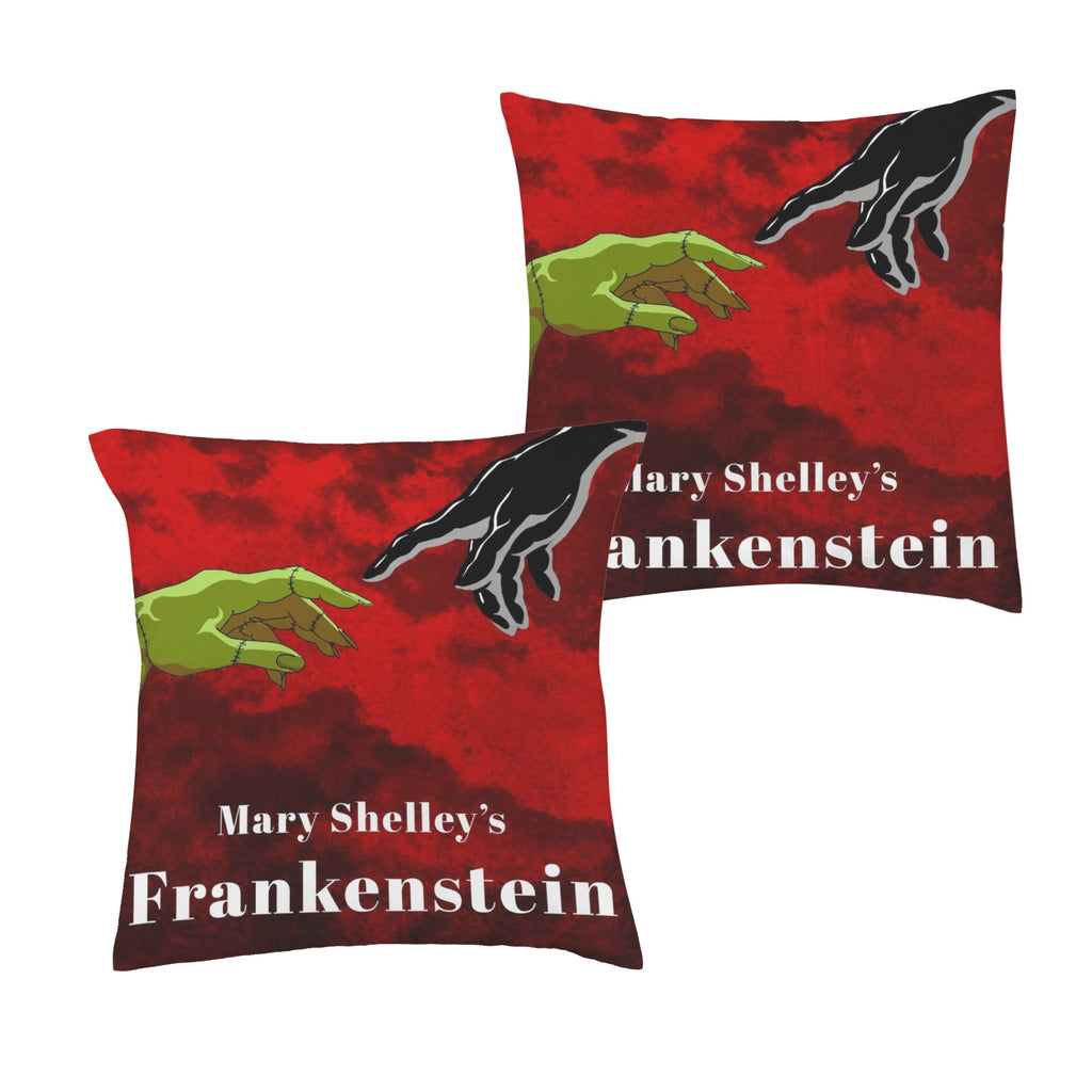 Green Hand Red Cover 16 x 16 in Envelope Pillow Case