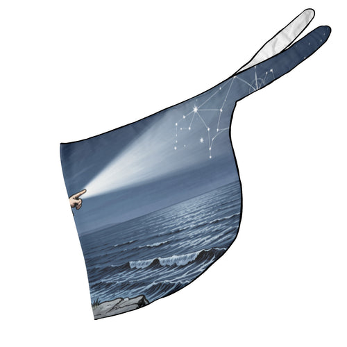 Uncle Sam Moonlit Weather Station Beach Sarong Wrap (QUE)