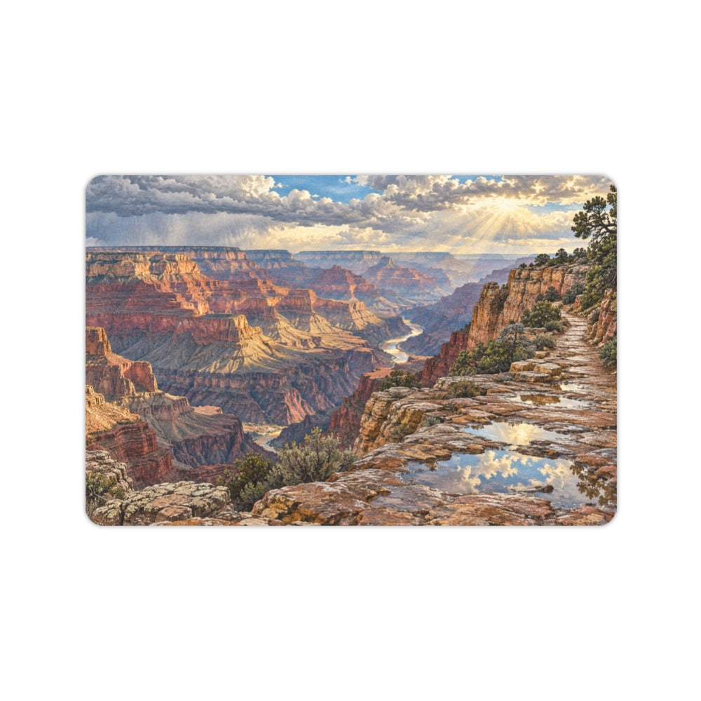 Grand Canyon Rain Reflections 23.6 x 15.7 in Doormat