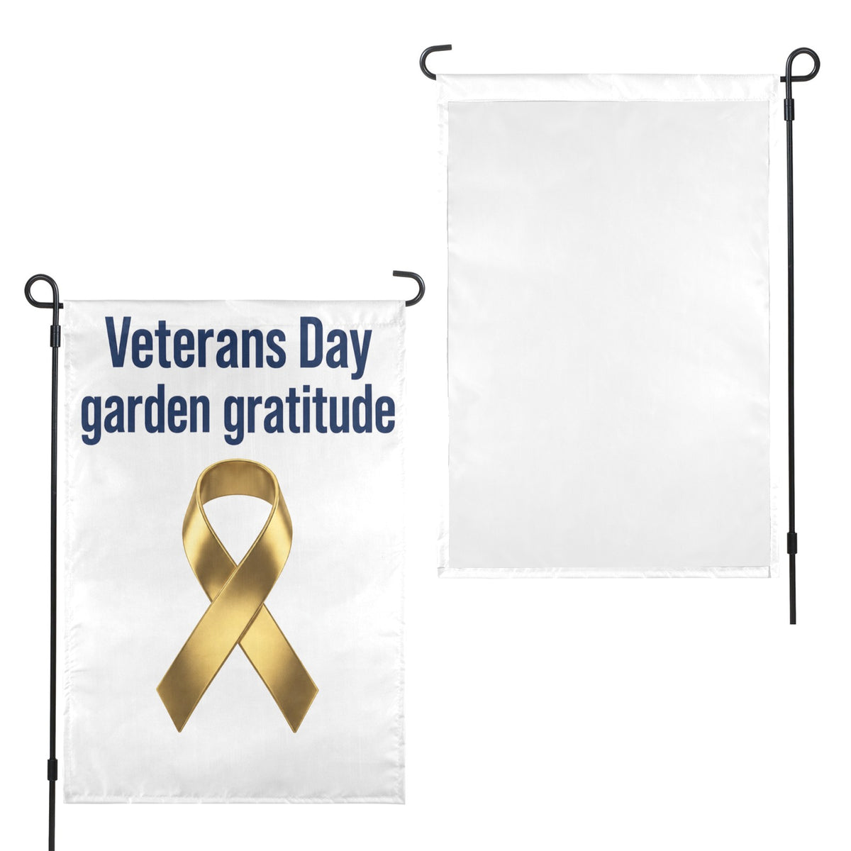 Veterans Day garden gratitude 12 x 18 in Garden Flag