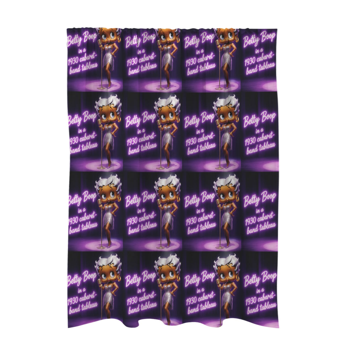 Betty Boop Cabaret Band 51 x 72 in Door Curtain (QUE)