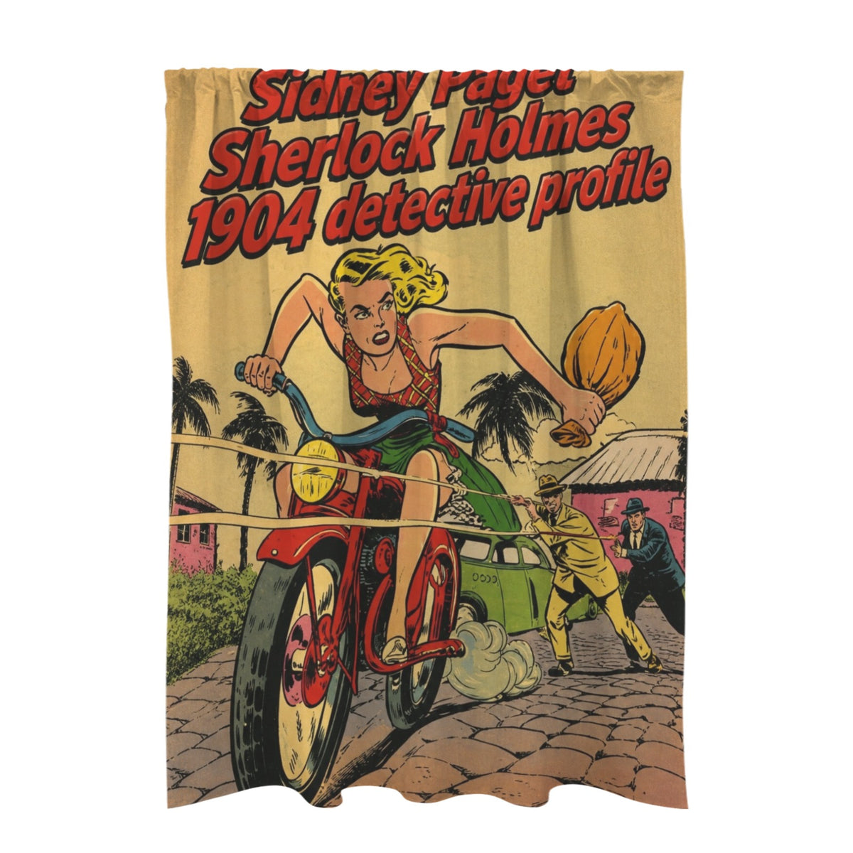 Sherlock Holmes Detective 51 x 72 in Door Curtain (QUE)