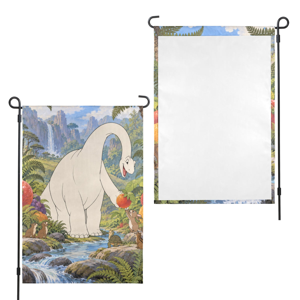 Gertie Fern Picnic 12 x 18 in Garden Flag