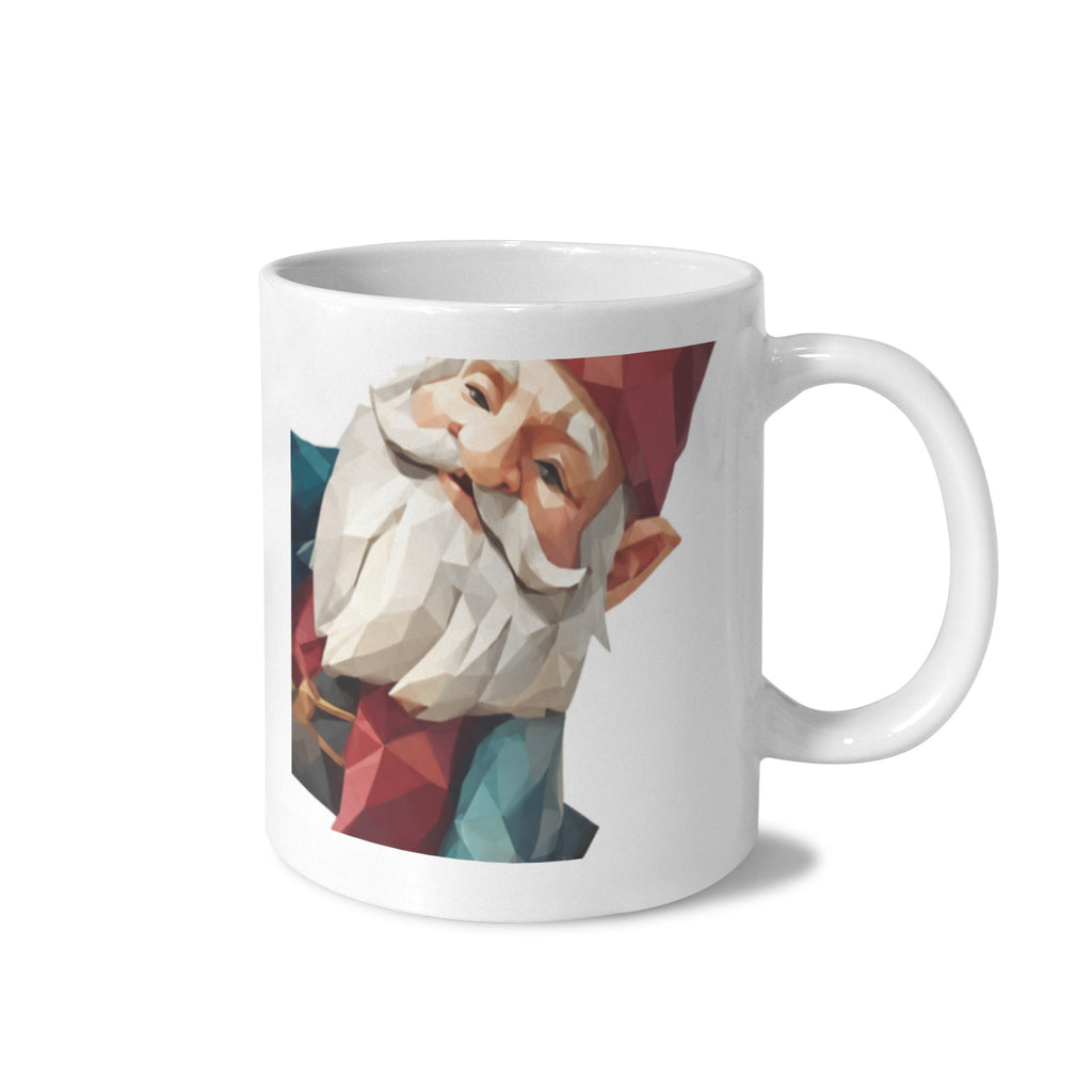 Spooky Garden Gnome 11 oz White Ceramic Mug