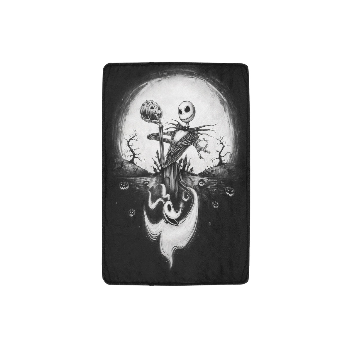 Moonlit Swamp with Fireflies 32 x 48 in Micro Fleece Blanket