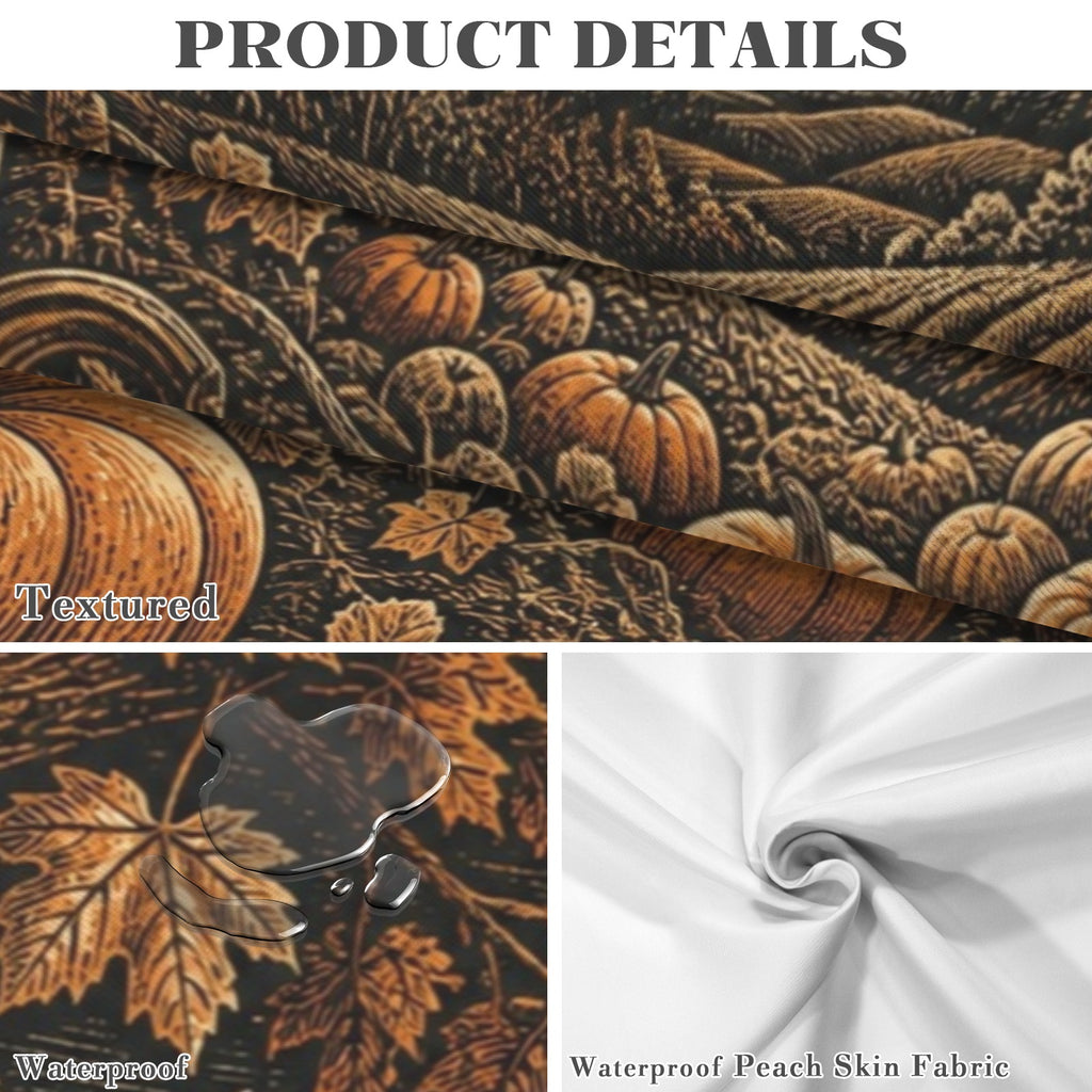 Moonlit Pumpkin 178cm x 140cm Rectangular Tablecloth 70x55inch (QUE)