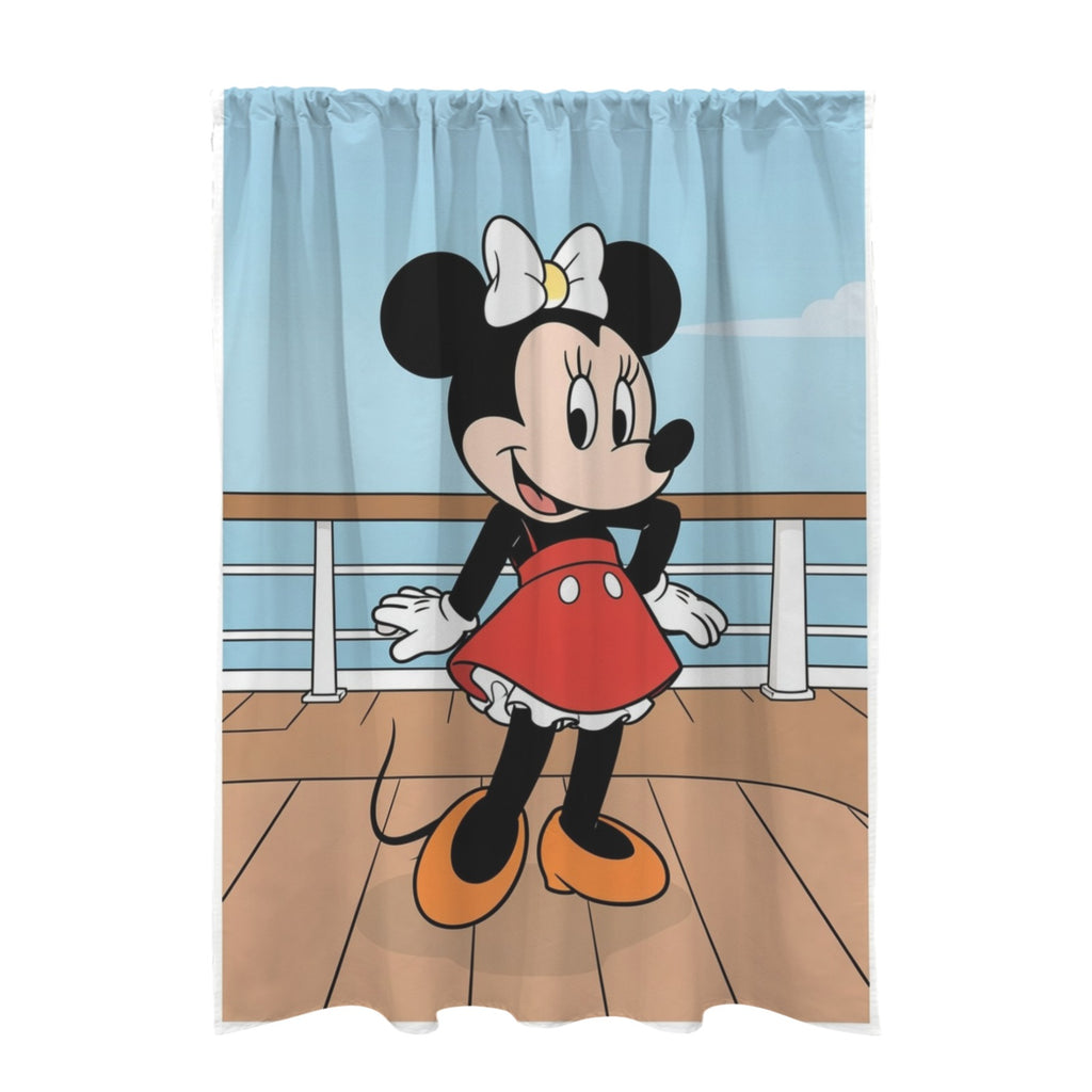 Minnie on the Deck — 51 x 72 in Door Curtain (QUE)