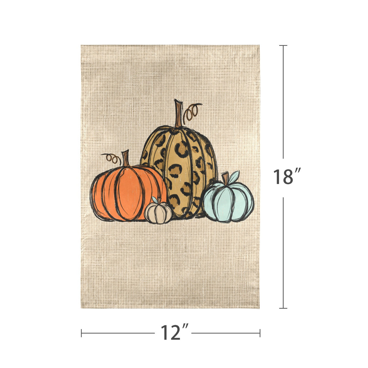 Gourd Acorn Scatter 12 x 18 in Garden Flag