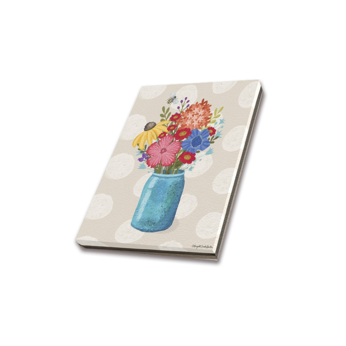 Marigold Candle Garden Frame Canvas Print 8"x10"