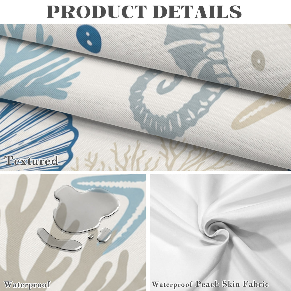 Blue White Floral 178cm x 140cm Rectangular Tablecloth 70x55inch (QUE)