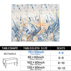 Rustic Wildflower 178cm x 140cm Rectangular Tablecloth 70x55inch (QUE)
