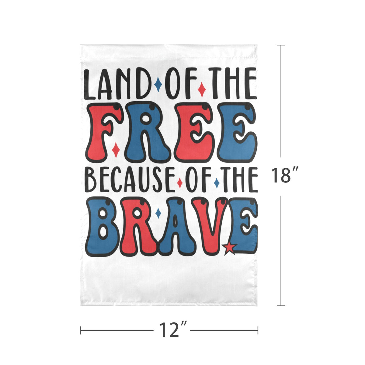 Veterans Day courage commitment community 12 x 18 in Garden Flag
