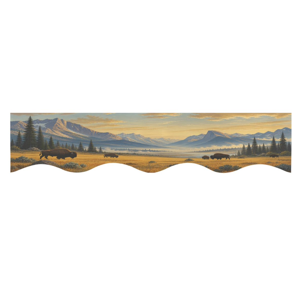 Yellowstone Geyser Basin 200cm x 43.1cm Fireplace Cloth (QUE)