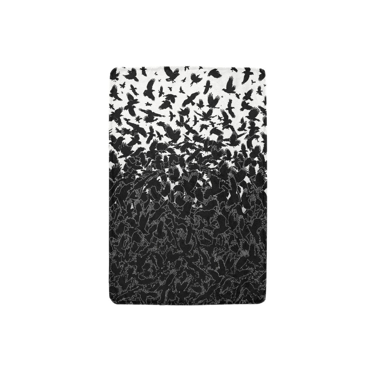 Raven at the Candlelit Tower 32 x 48 in Micro Fleece Blanket