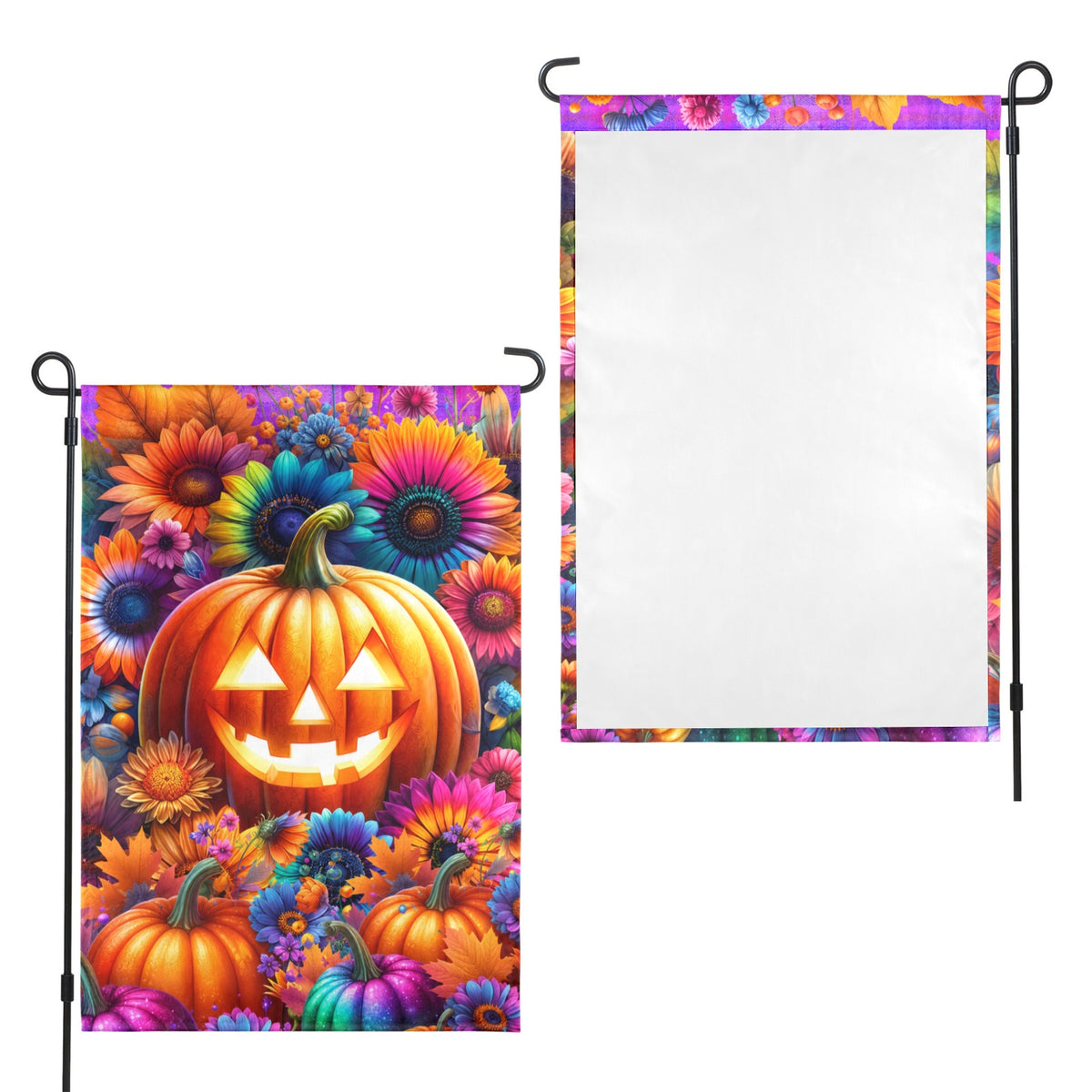 Autumn Herb Garden 12 x 18 in Garden Flag