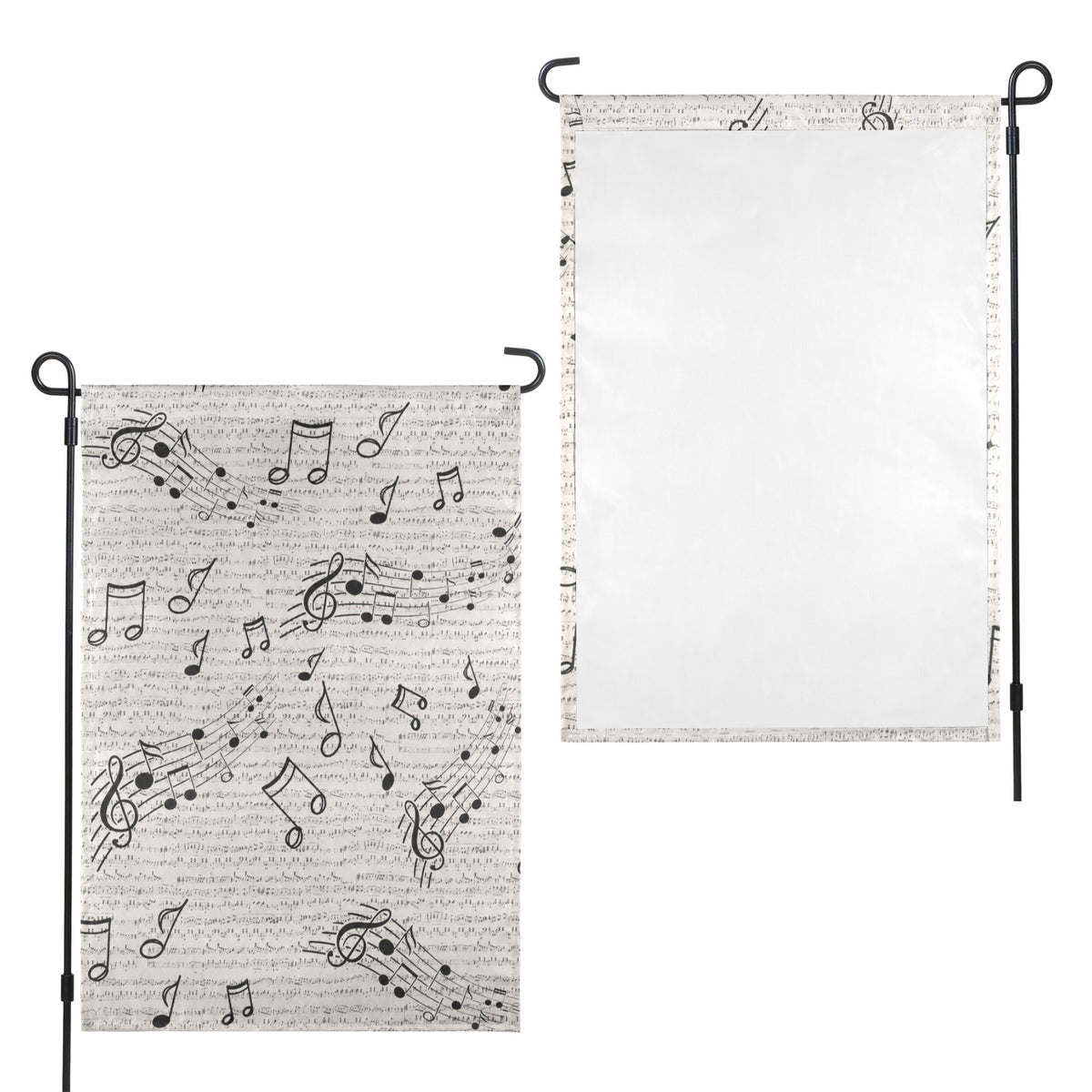 Maple Leaf Rag Piano 12 x 18 in Garden Flag