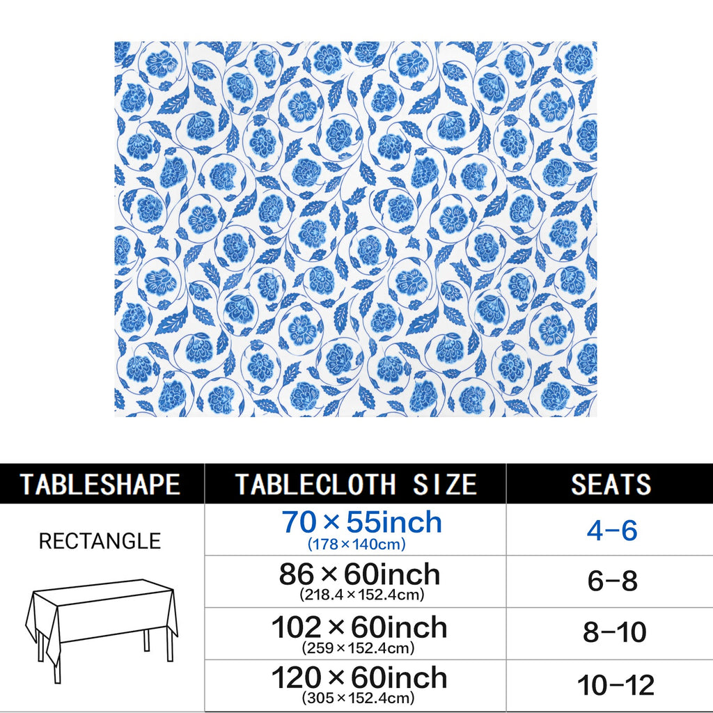 Bright Pumpkin 178cm x 140cm Rectangular Tablecloth 70x55inch (QUE)