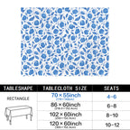 Bright Pumpkin 178cm x 140cm Rectangular Tablecloth 70x55inch (QUE)