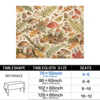Mushrooms 178cm x 140cm Rectangular Tablecloth 70x55inch (QUE)