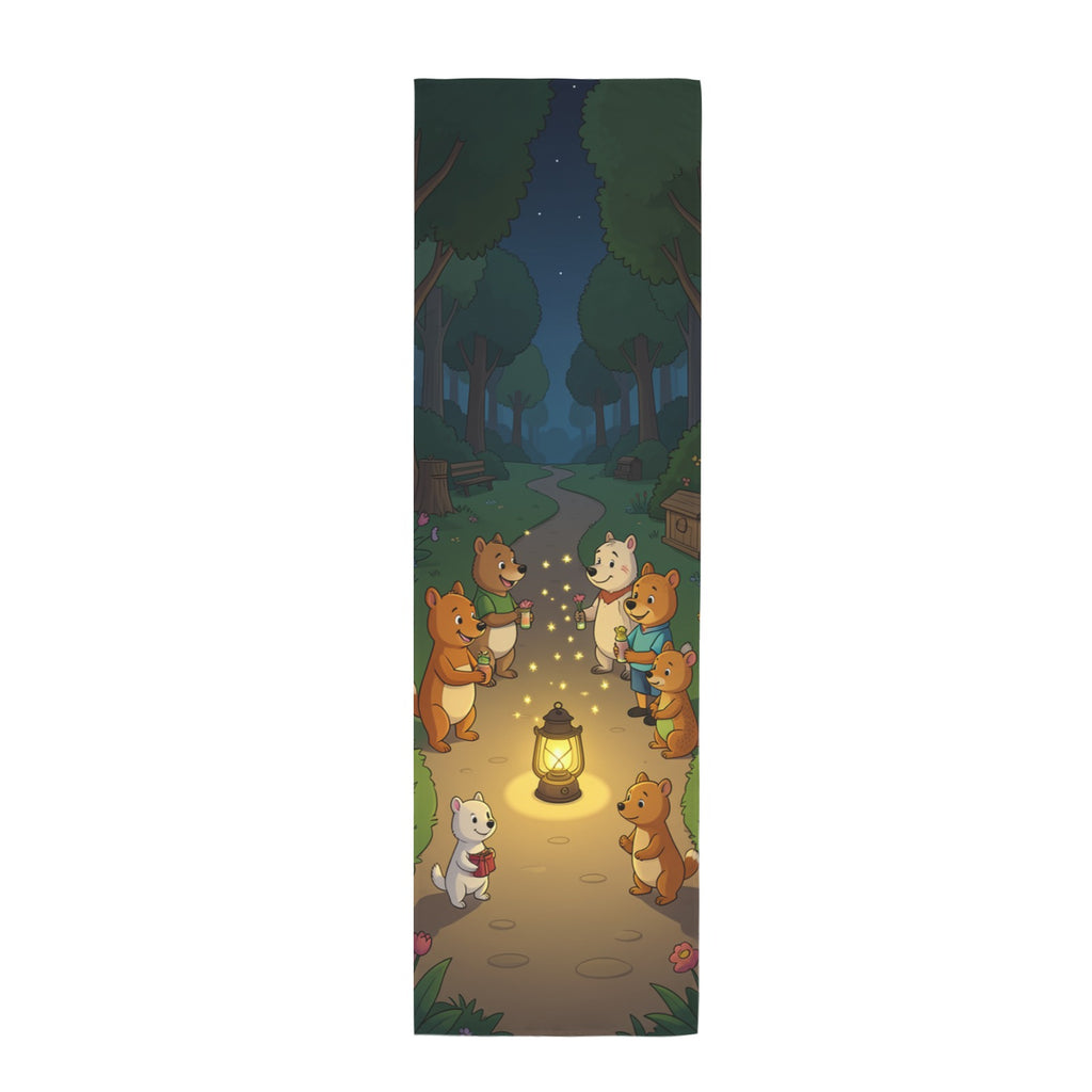 Lantern Map 12 x 40 in Polyester Peach Skin Tapestry