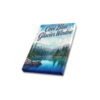 Cool Blue Glacier Window Frame Canvas Print 8"x10"