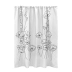 Laced Up Botanical Lace 51 x 72 in Door Curtain (QUE)