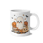 Moonlit Pumpkin Boat 11 oz White Ceramic Mug