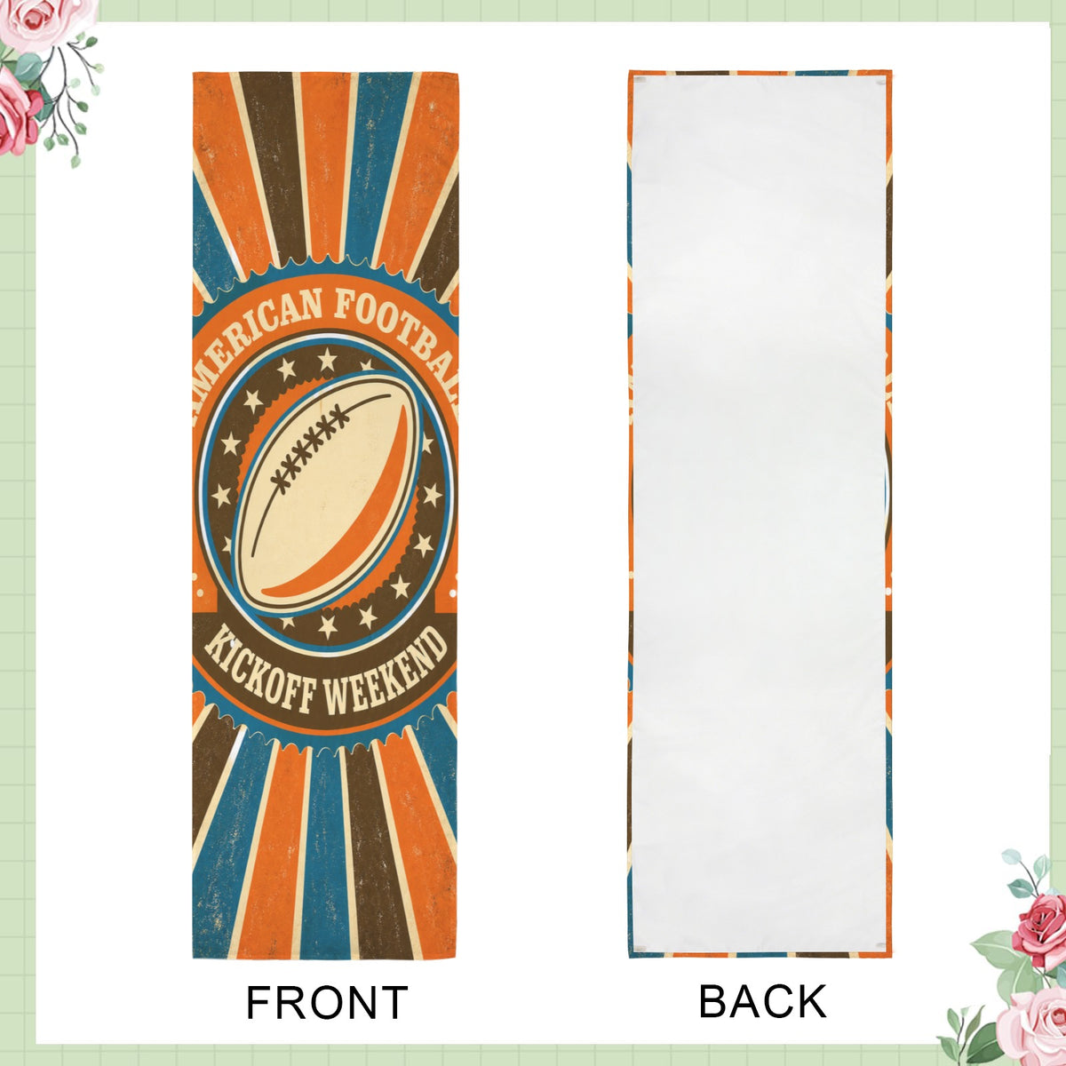 Kickoff Weekend 12 x 40 in Polyester Peach Skin Tapestry