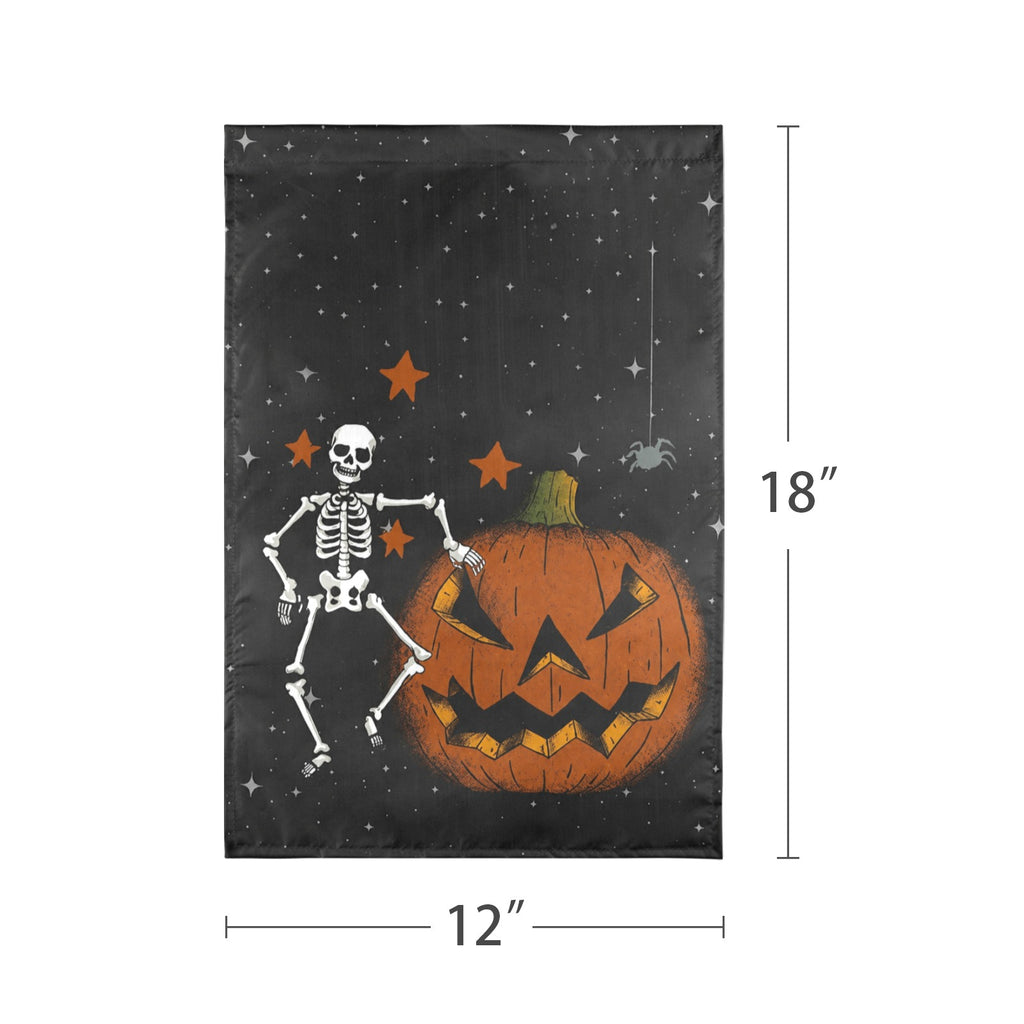 Hedgehog Pumpkin 12 x 18 in Garden Flag