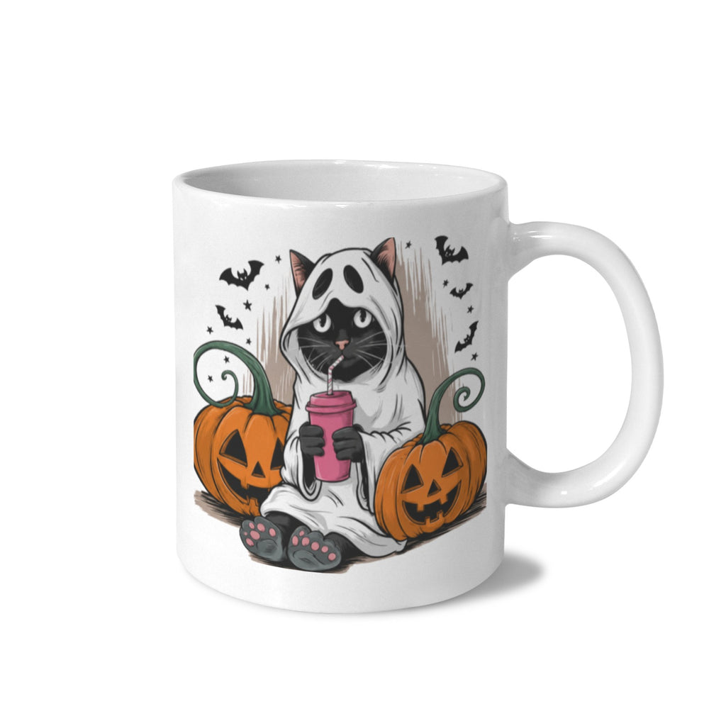 Haunted Clocktower 11 oz White Ceramic Mug