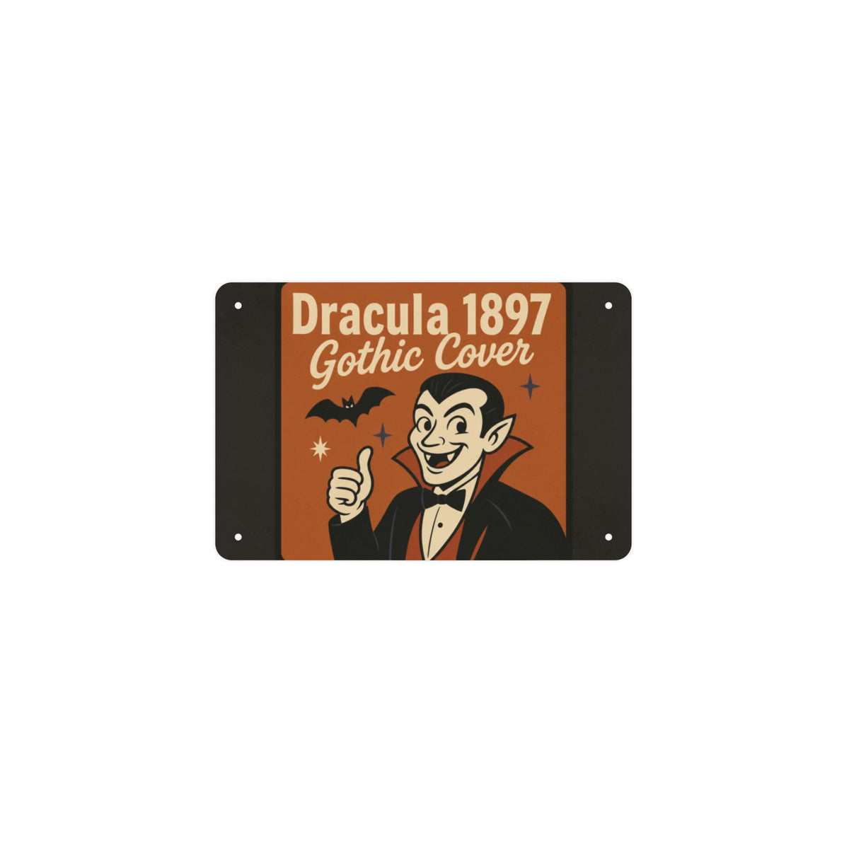 Dracula Gothic Cover 12 x 8 in Metal Tin Sign