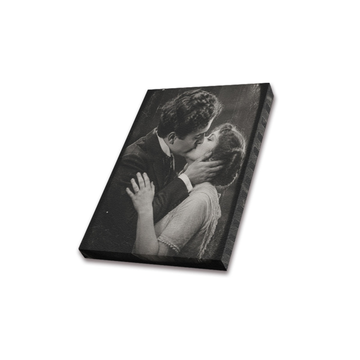 Edison The Kiss Frame Frame Canvas Print 8"x10"