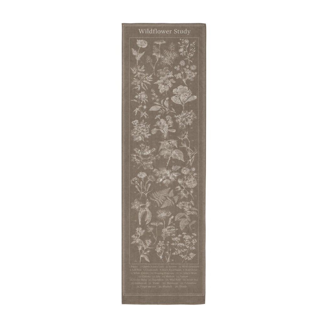 Wildflower Study 12 x 40 in Polyester Peach Skin Tapestry