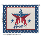 America Script Vote 52 x 84 in Window Curtain Set
