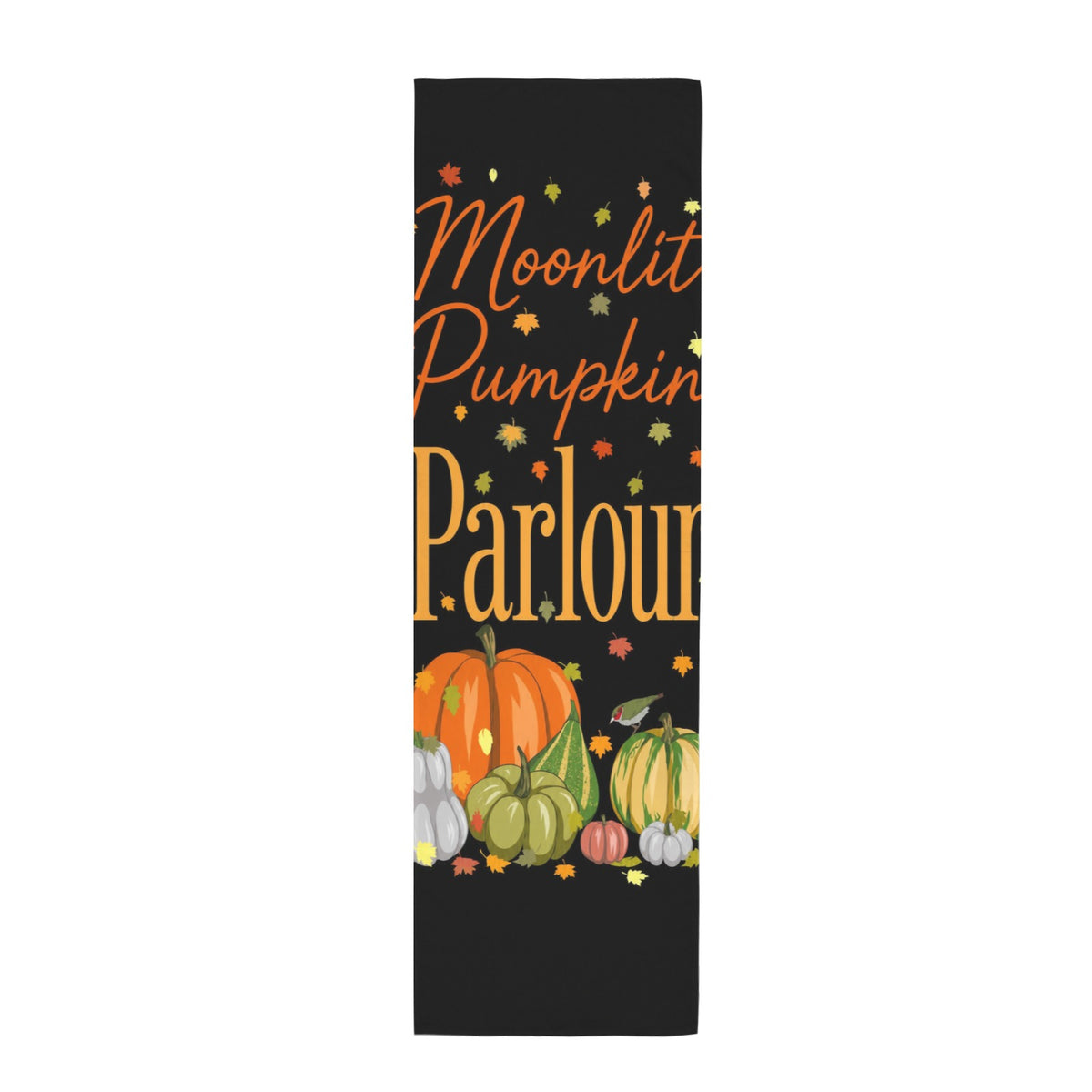 Moonlit Pumpkin Parlour 12 x 40 in Polyester Peach Skin Tapestry