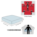 Circus Ribbon Streamer 25 x 27.5 x 8 in Sofa Cushion Cover