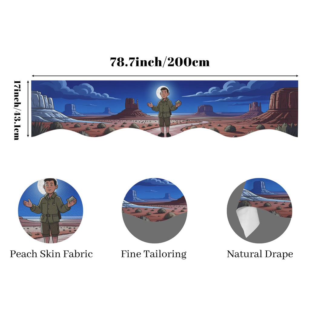 Moonlit Trail — 200cm x 43.1cm Fireplace Cloth (QUE)