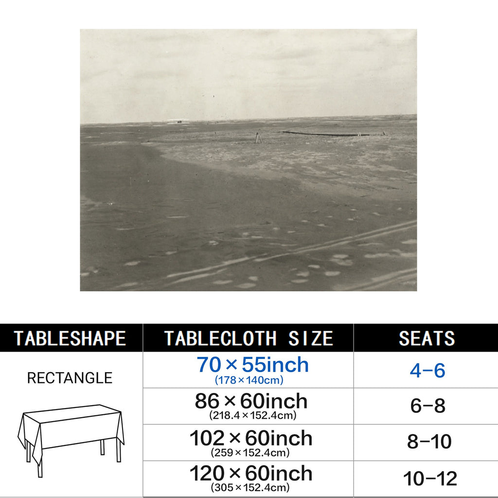 First Flight 178cm x 140cm Rectangular Tablecloth 70x55inch (QUE)