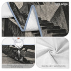 Count Orlok Expressionist Stairs 29"x58" (QUE) Waffle Weave Bath Towel