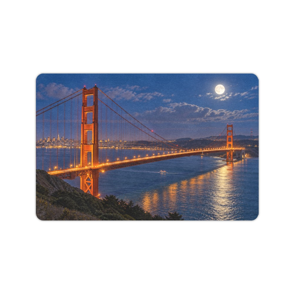 Golden Gate Moonlit Towers 23.6 x 15.7 in Doormat