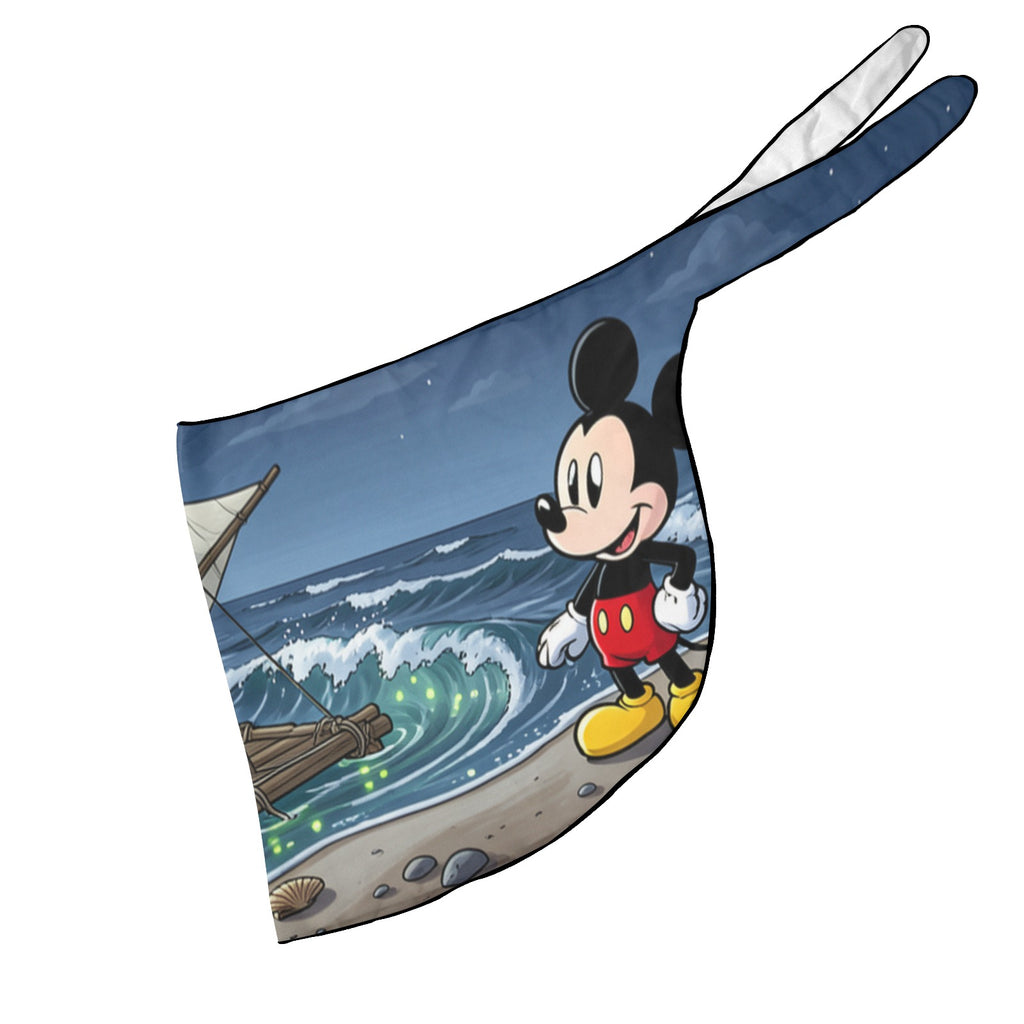 Moonlit Mickey Raft Beach Sarong Wrap (QUE)