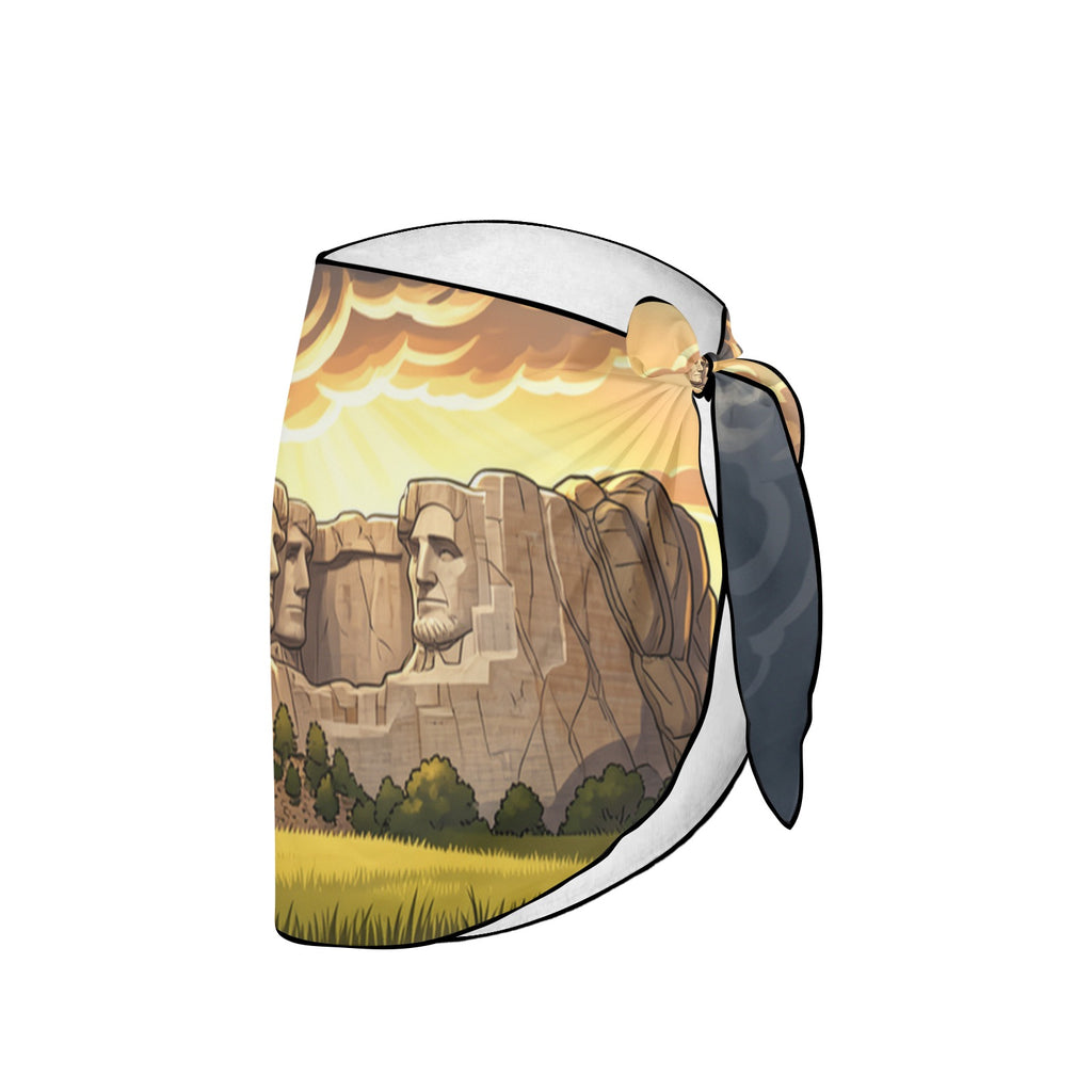 Mount Rushmore Prairie Thunderhead Beach Sarong Wrap (QUE)