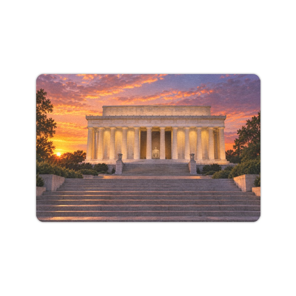 Lincoln Memorial Evening Steps 23.6 x 15.7 in Doormat