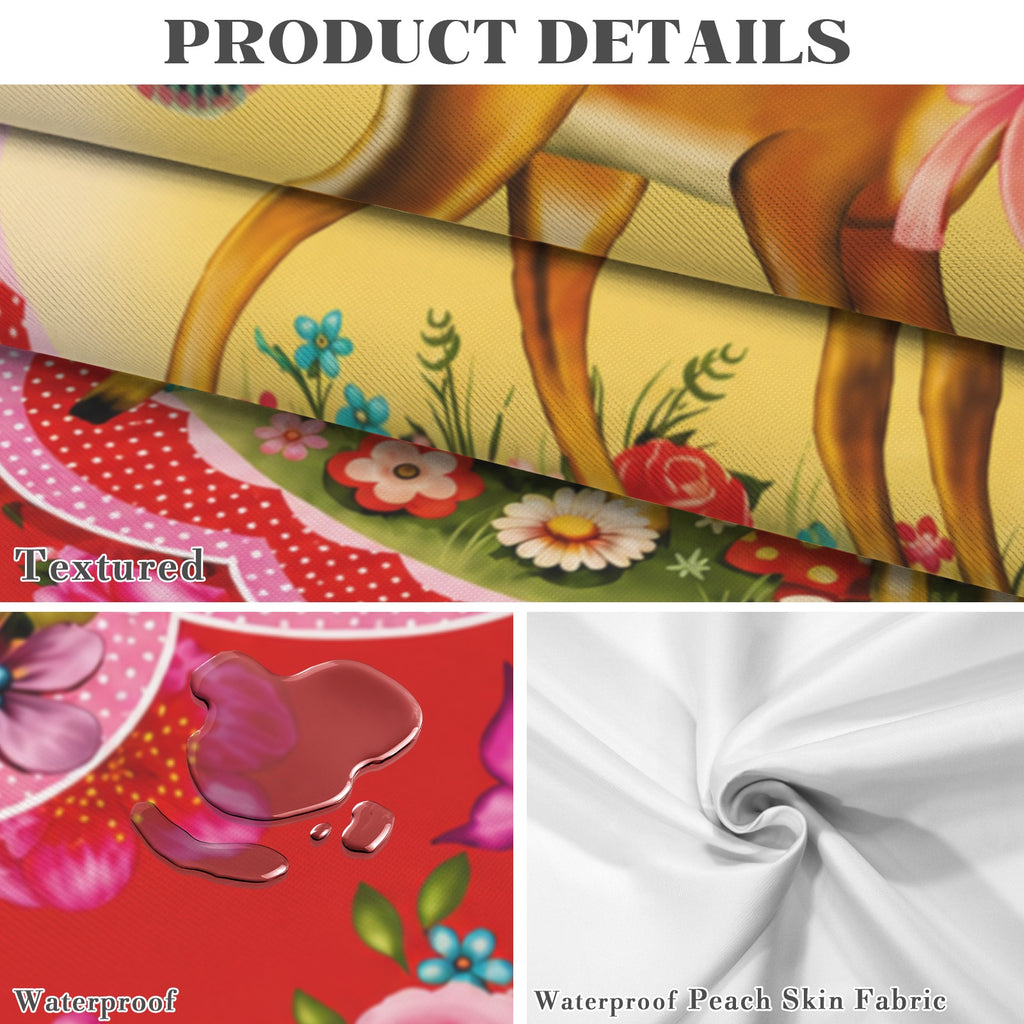 Woodland Fawn 178cm x 140cm Rectangular Tablecloth 70x55inch (QUE)