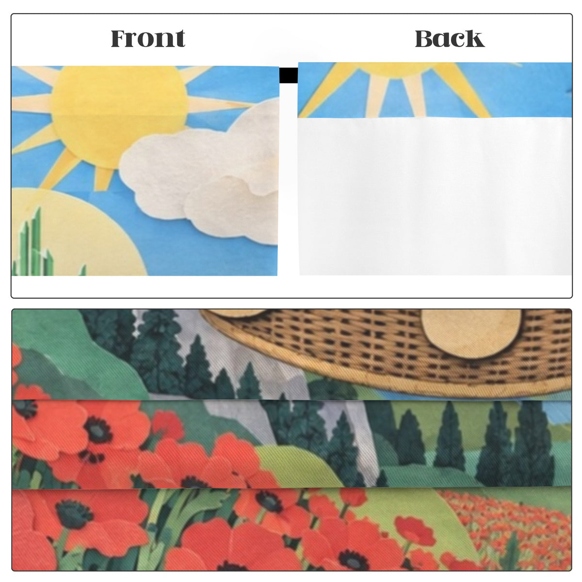 Oz Balloon Valley 52 x 84 in Window Curtain Set