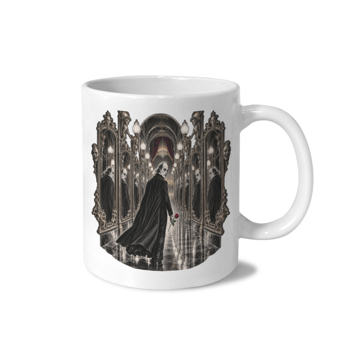 Phantom Mirror Hall 11 oz White Ceramic Mug