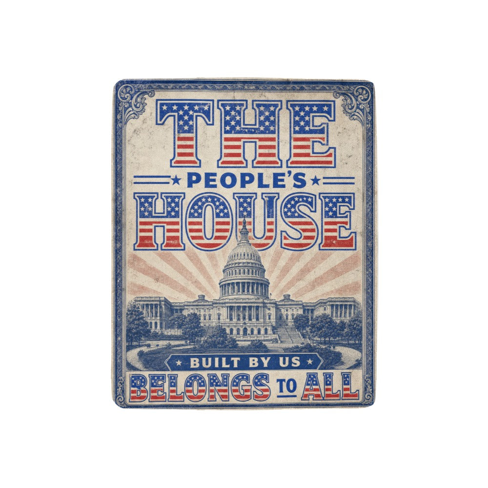 The People's House 32 x 48 in Micro Fleece Blanket