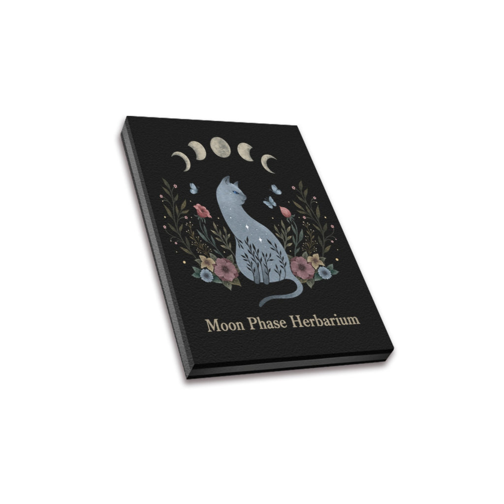 Moon Phase Herbarium Frame Canvas Print 8"x10"