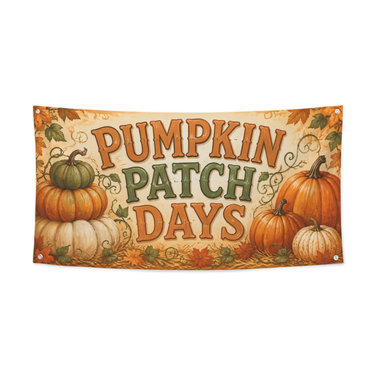 Pumpkin Patch Days 47 x 24 in Festival Banner