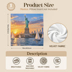 Liberty Harbor Sail 16 x 16 in Envelope Pillow Case